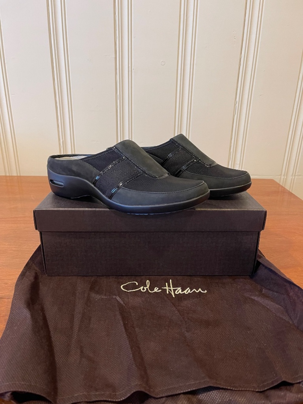 NEW Vintage Cole Haan & Nike Air Zora Shoes Mules Slides Women's 7.5 - Picture 2 of 13